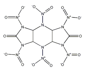 Octahydro-1,3,4,5,7,8-hexanitro-diimidazo[4,5-b:4',5'-e]pyrazine-2,6(1H,3H)-dione